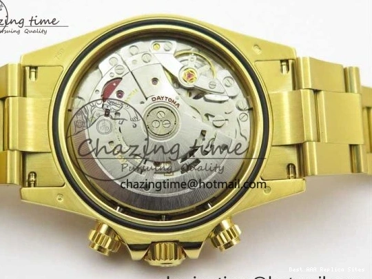 AAA Replica Watches and Daytona Noob YG Bracelet BestValue 904L SA Black Crystal Case Dial YG Best 1:1 2630 116508 Edition 0109